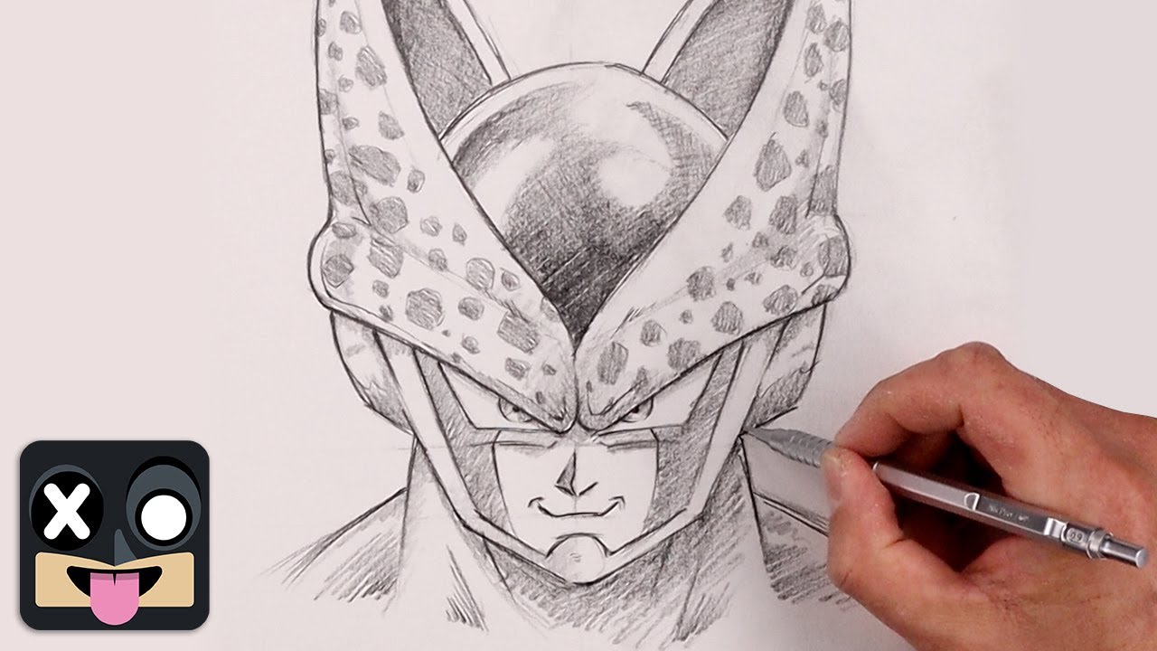 Как рисовать клетку | Урок по рисованию Dragon Ball Z