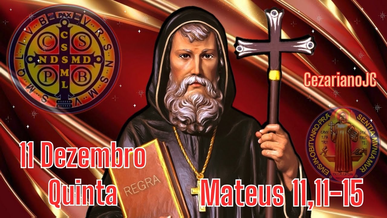 EVANGELHO DO DIA 11 DE DEZEMBRO 2025 - QUINTA - MATEUS 11,11-15