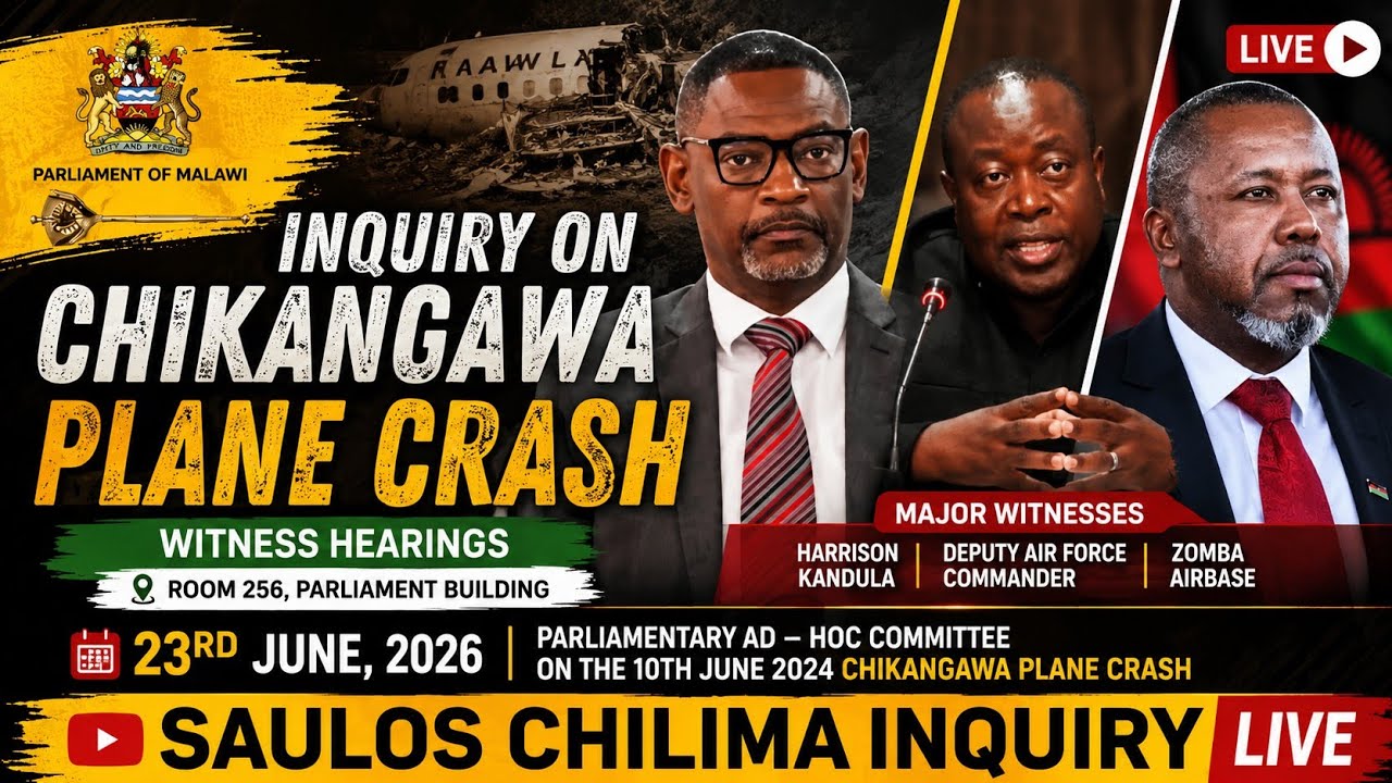APPEARANCE OF MAJOR GENERAL HARRISON KANDULA OF AIRBASE MDF| SAULOS CHILIMA INQUIRY 23 June 2026| 