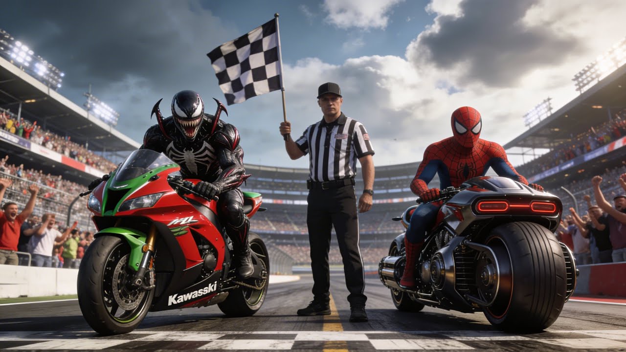 Spider-Man Broken Bike to Super Bike Transformation | Dodge Tomahawk Build Story