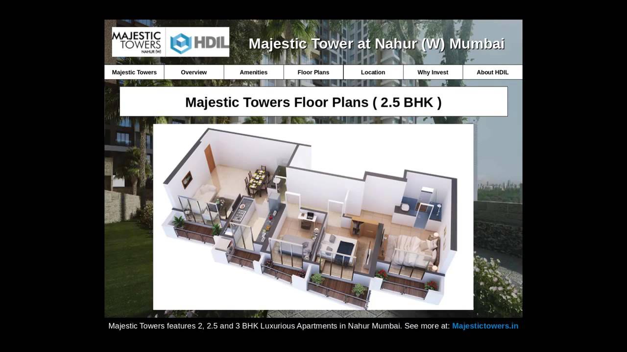 HDIL Majestic Towers - ultra-modern project with 2, 2.5 & 3 BHK residences that spell luxury living