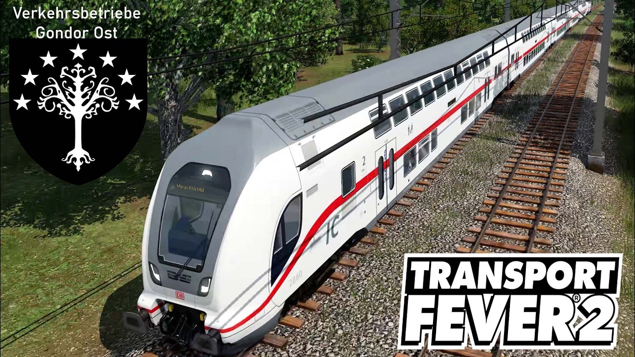 Intercity IC 2 Mitfahrt durch dichten Verkehr/ Verkehrsbetriebe Gondor Ost / Transport Fever 2 [058]