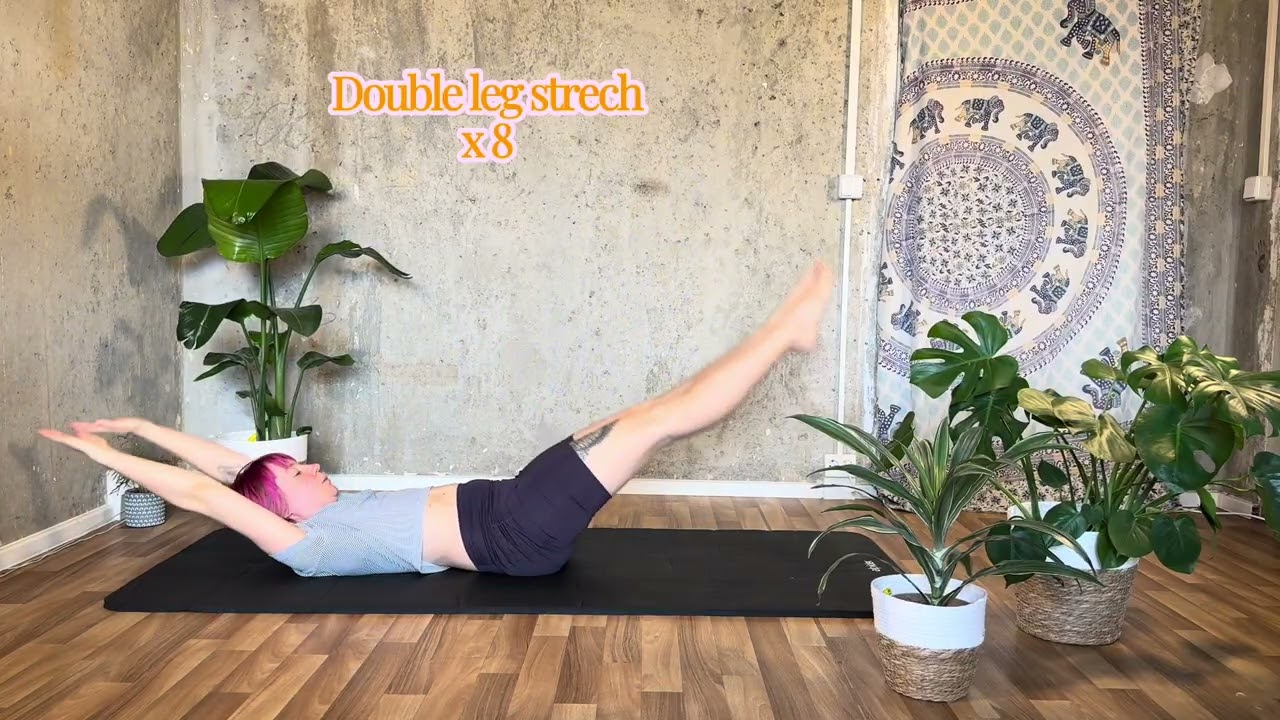7 exercise Pilates for a strong core - for beginners #fempowerpilates 