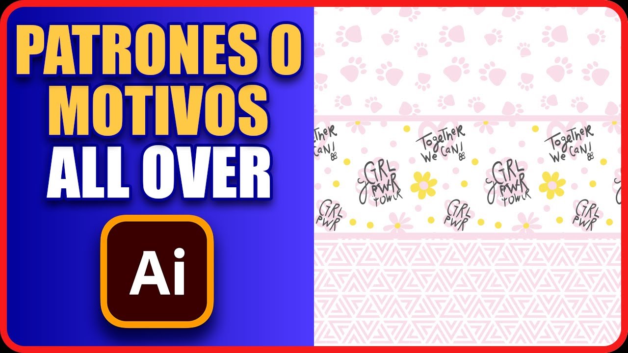 Cómo hacer patrones (motivos, patterns) para serigrafía textil o sublimación en Adobe Illustrator