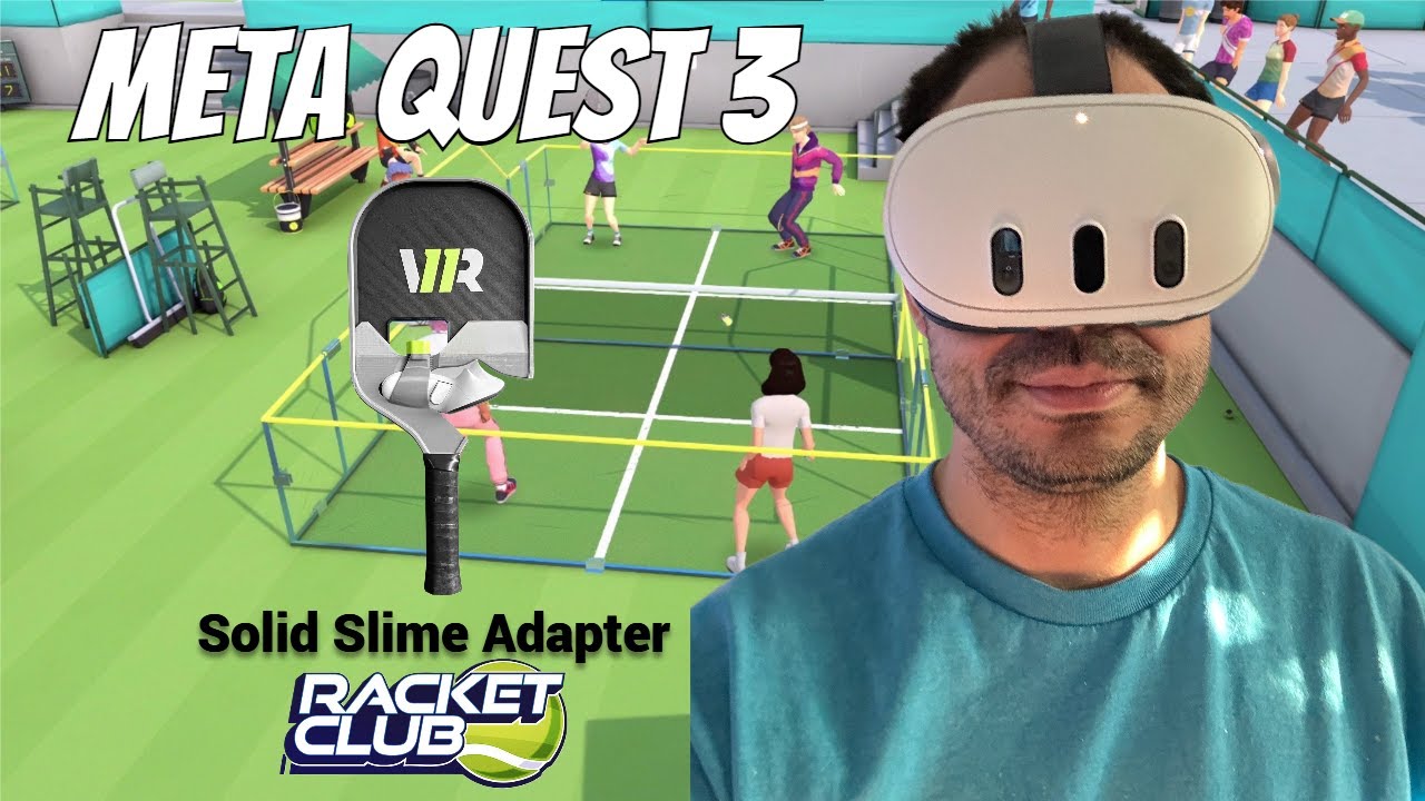 Meta Quest  3 / 3s SolidSlime Racket Club Gameplay + Review | Racket Adapter Changes This Game!