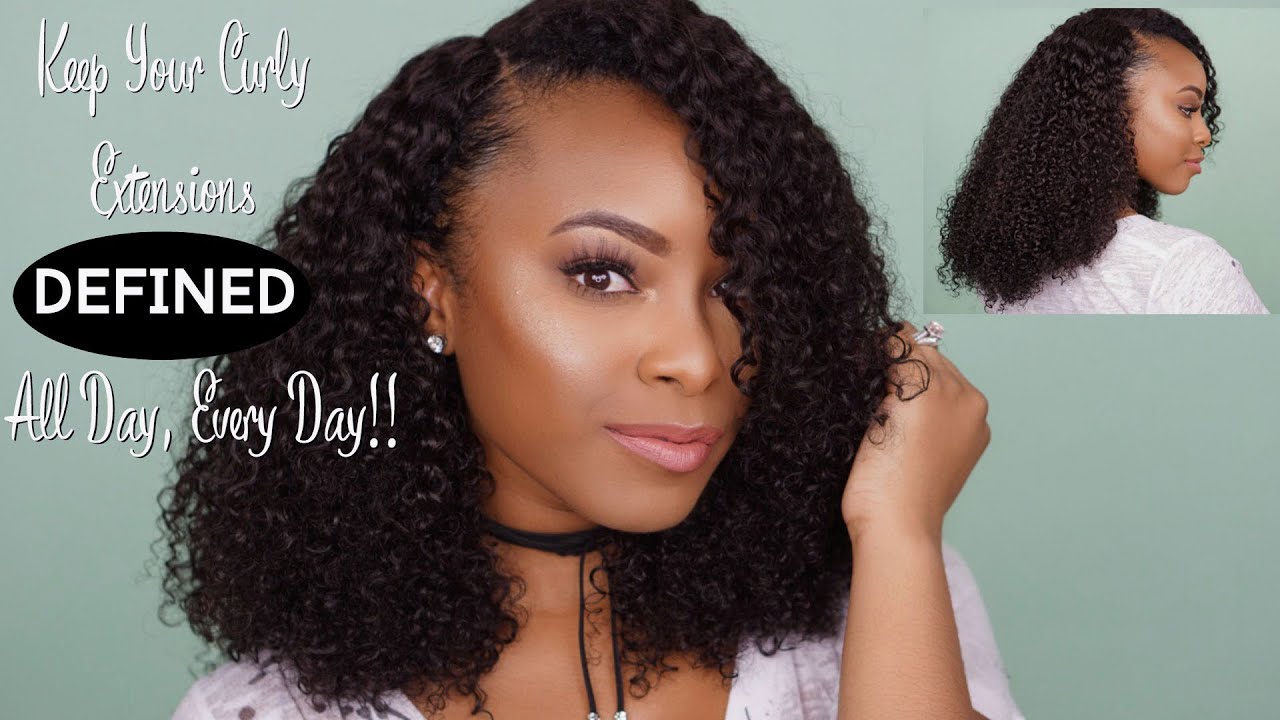 How To Maintain & Define Kinky Curly Hair Extensions | Her Given Hair