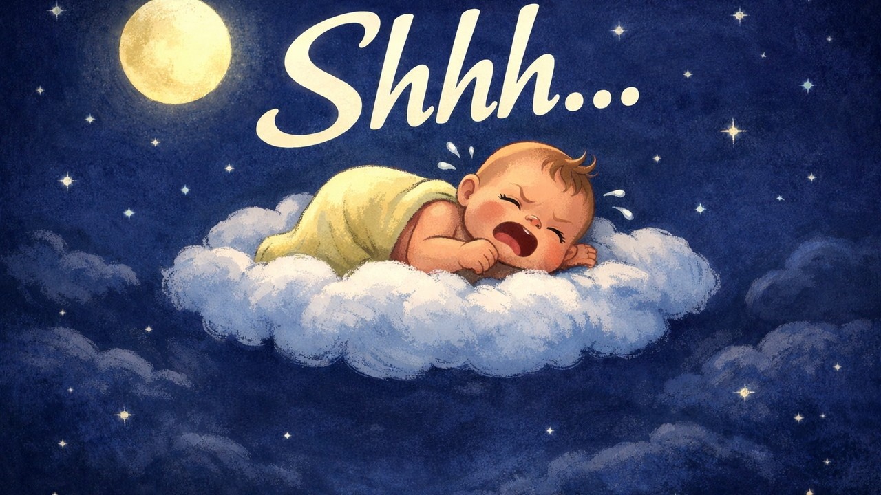 Fast Shhh for Crying Baby 2 Hours | Rhythmic Shushing for Colic Relief – Mama Voice