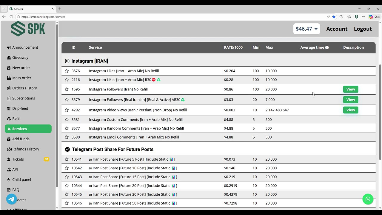 SMM Panel Iran 🇮🇷 | Cheap & Reliable Social Media Services