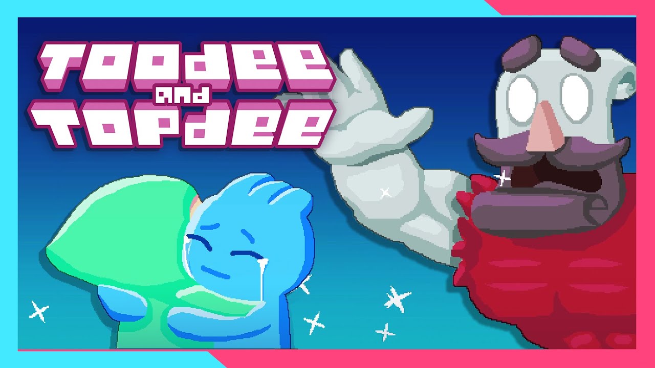 【Toodee & Topdee】Full Gameplay Walkthrough | Top-Down Puzzler