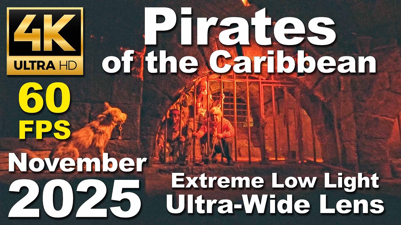 Pirates of the Caribbean [4K/60fps] - Disneyland Park (Anaheim, California)