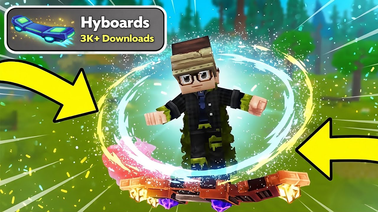 This Mod Adds HOVERBOARDS to Hytale