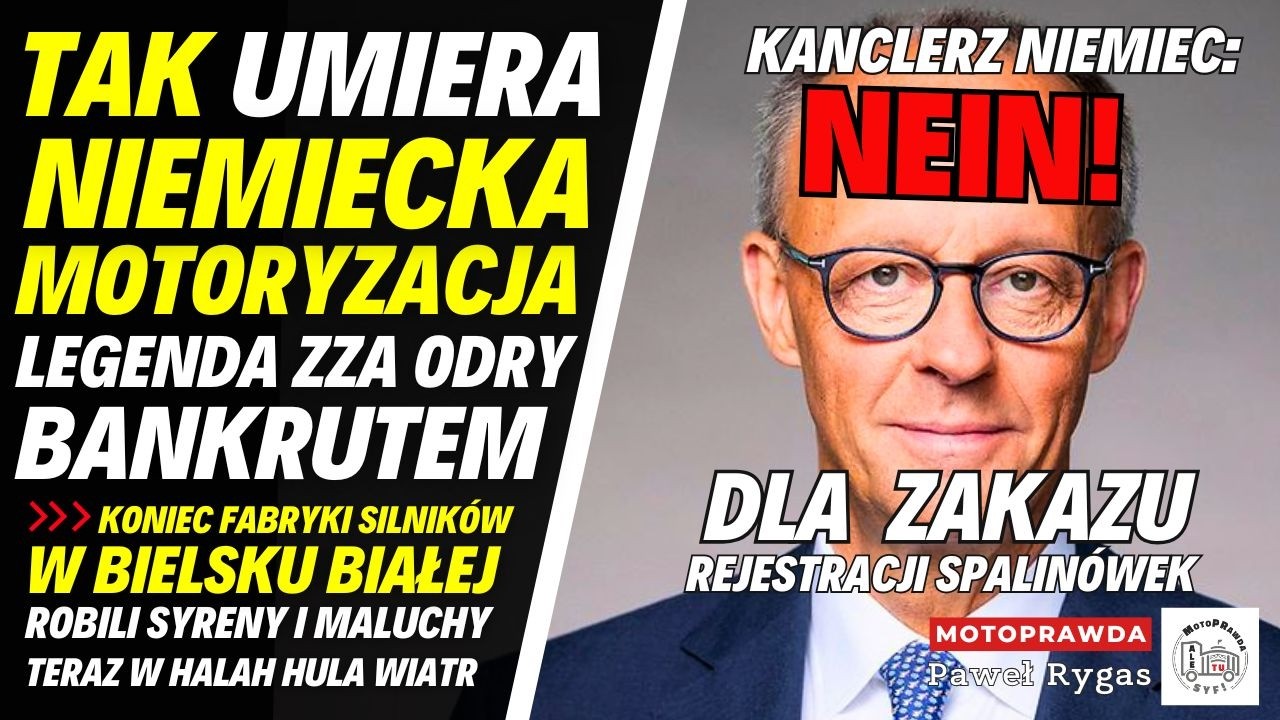 Niemiecka legenda motoryzacji bankrutem. Kanclerz: zakaz rejestracji spalin&oacute;wek bez sensu