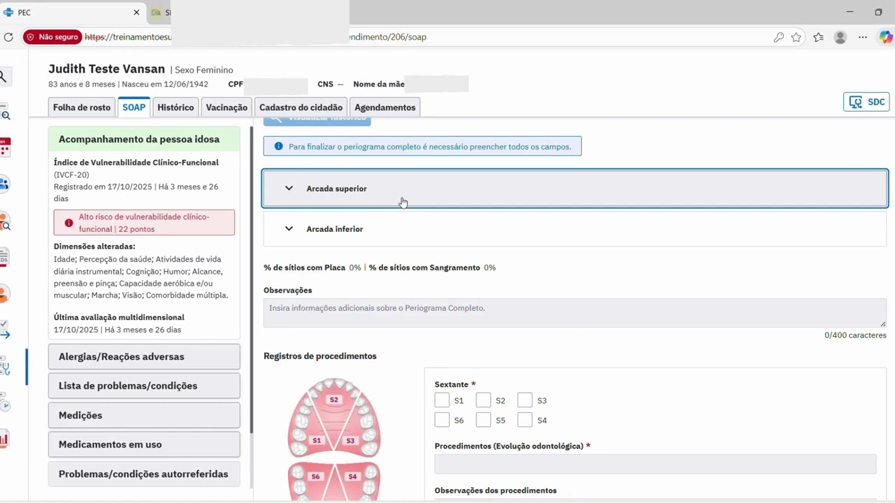 PEC e-SUS APS para Odontologia (Versão 5.4.28)