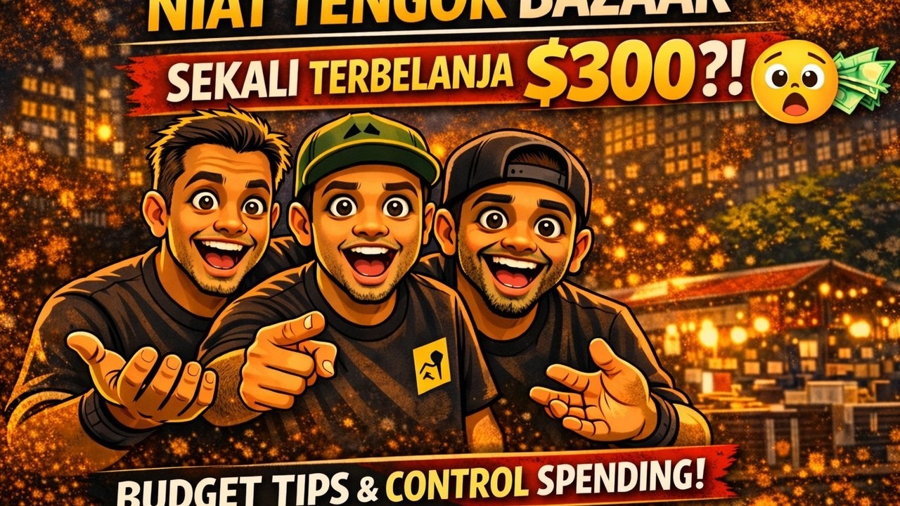 🎙️ EPISODE 28: NIAT SIGHTSEEING BAZAAR RAMADHAN… SEKALI TERBELANJA $300?! 😱 | TIPS CONTROL SPENDING
