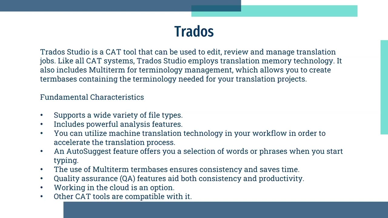【23 Nov 2022】Online seminar｜Comparison of Translation Technology Systems & Summary
