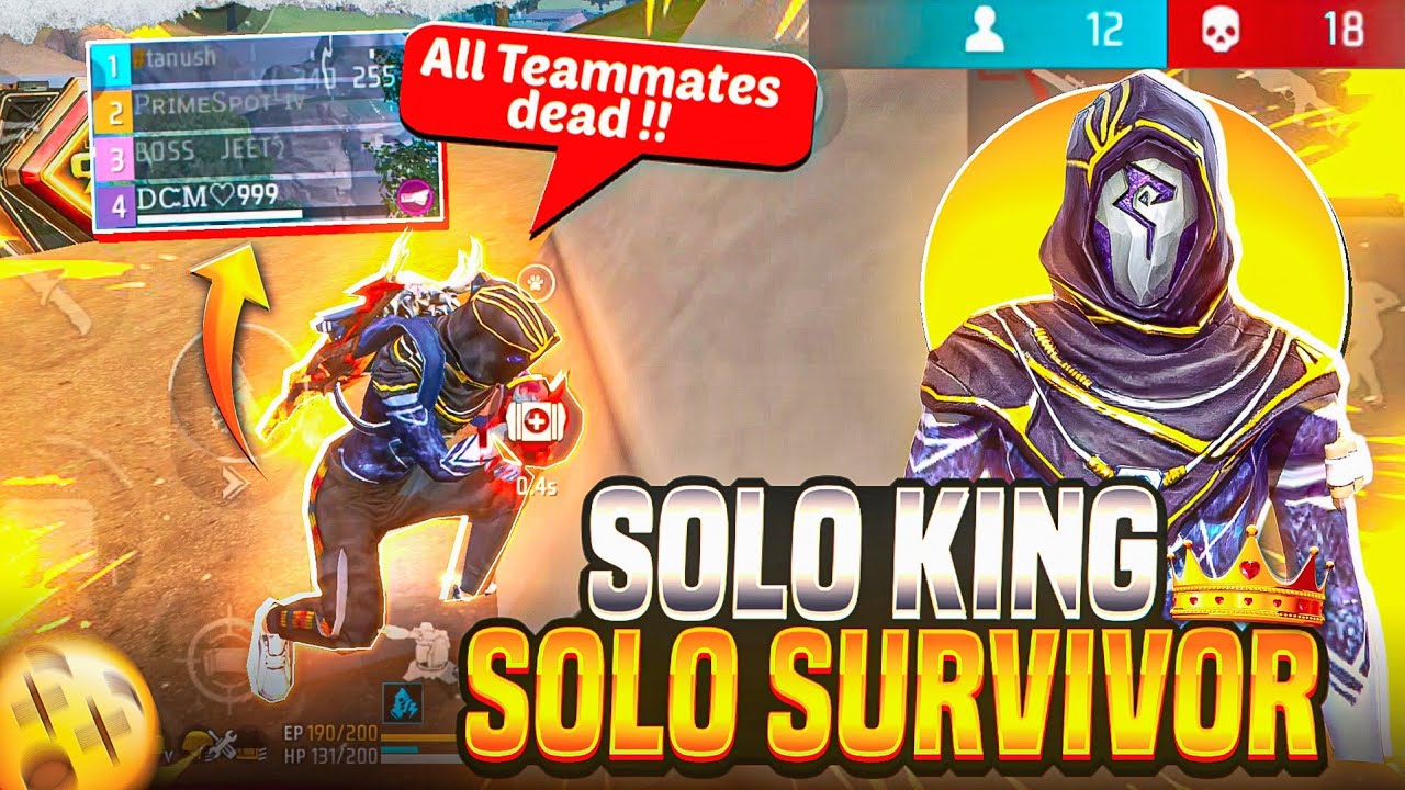 All Teammates Dead 😱 | Solo Survivor 🔥