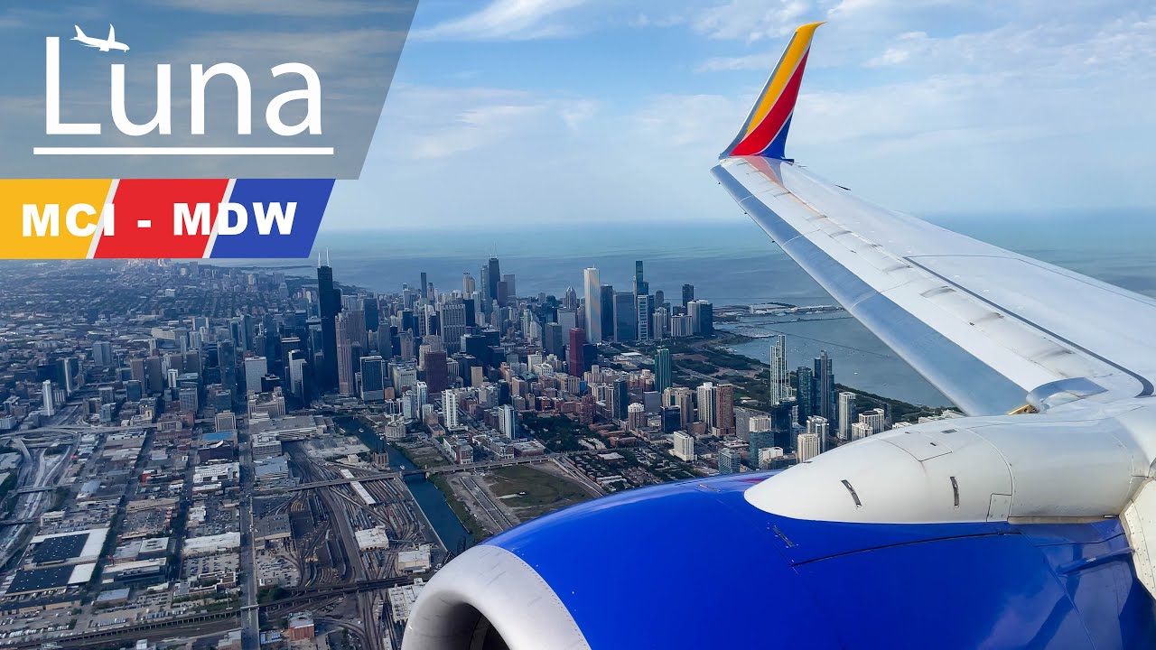 Southwest Airlines Boeing 737-800 Flight From Kansas City to Chicago