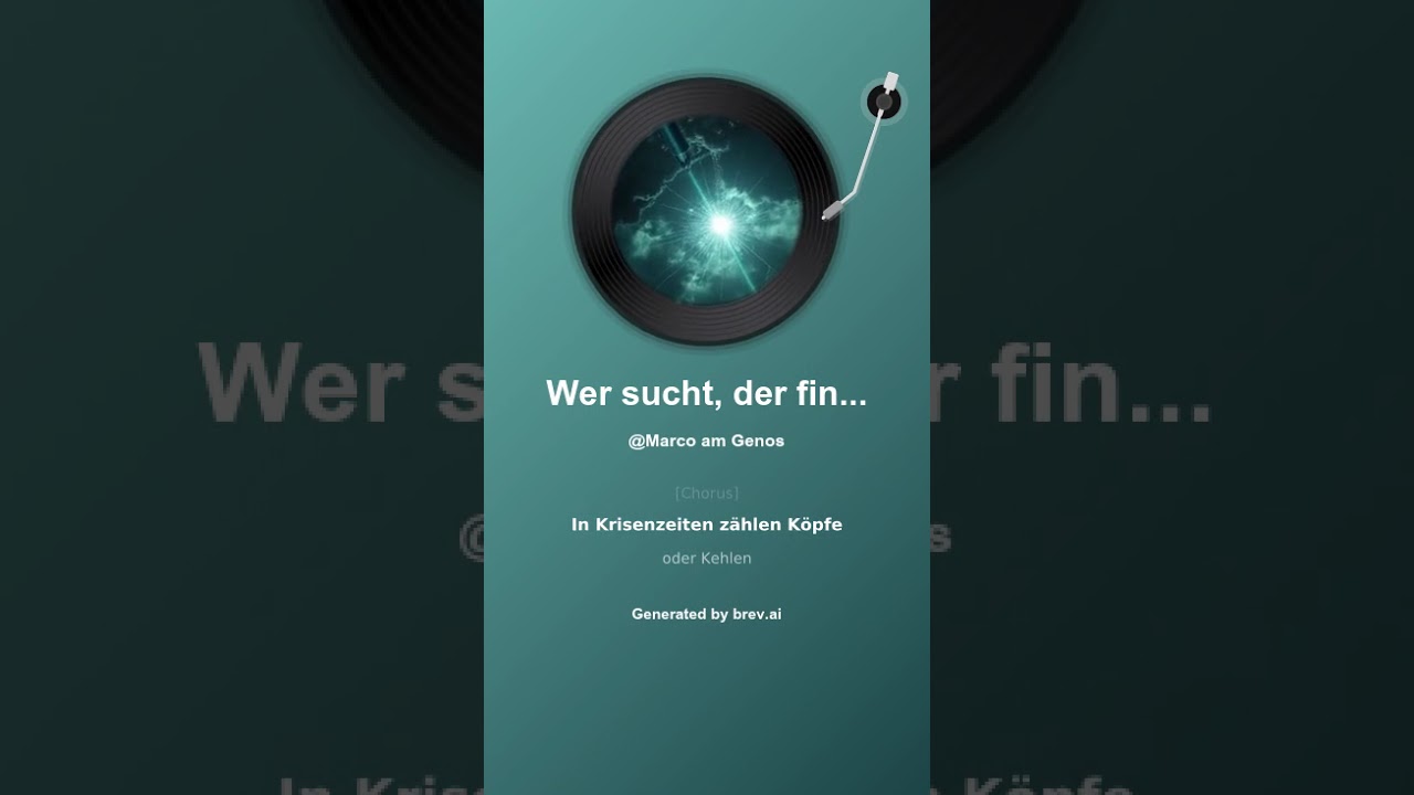Wer sucht, der findet