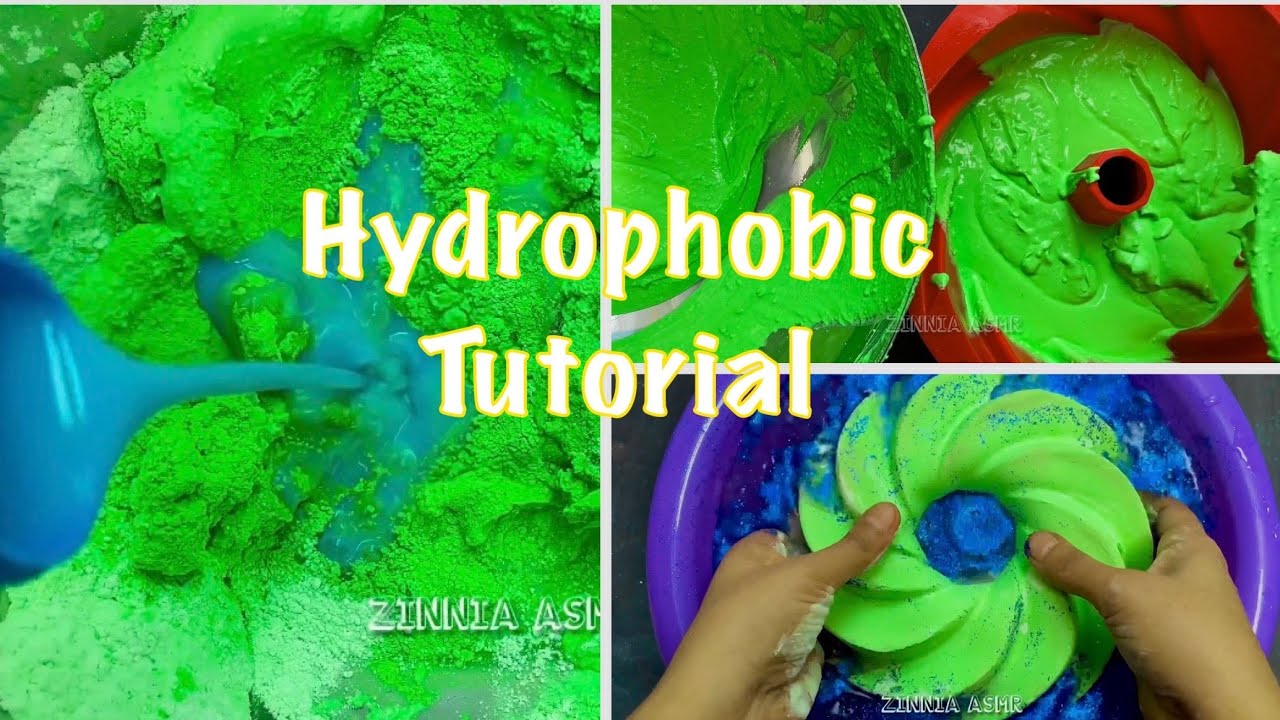 How to make Hydrophobic Gym Chalk 💚 ASMR Hydrophobic Gym Chalk Tutorial with Results
