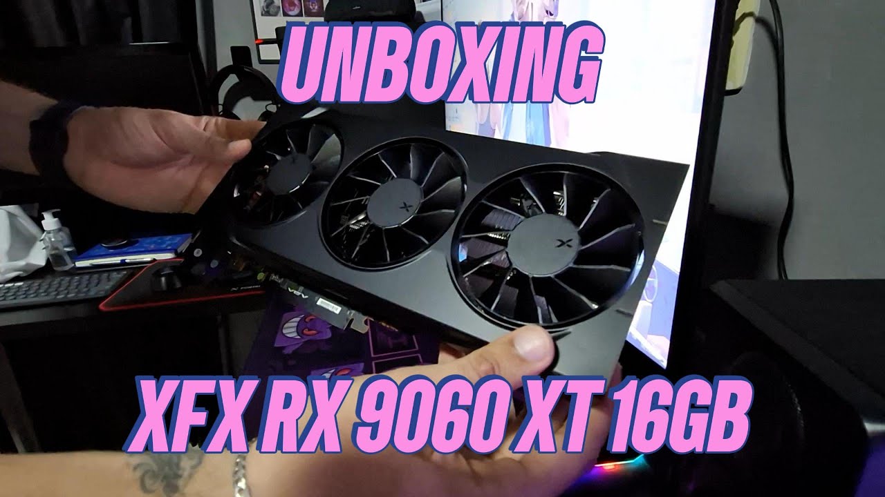 Unboxing + Instalação da XFX RX 9060 XT 16GB — Nova GPU no Setup!