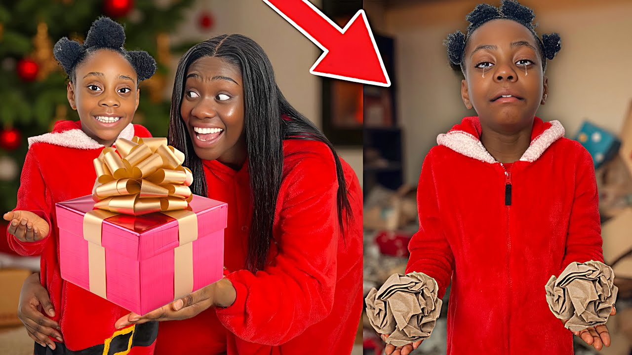 EVIL Foster Mom Won't Let Kid Have CHRISTMAS PRESENTS  |TheQueensFamily