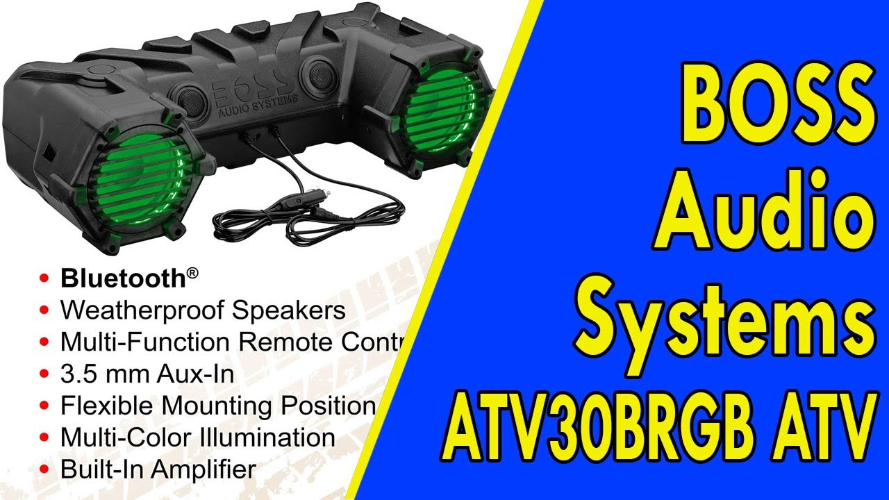 BOSS Audio Systems ATV30BRGB ATV UTV Weatherproof Sound System - 6.5 Inch Speakers