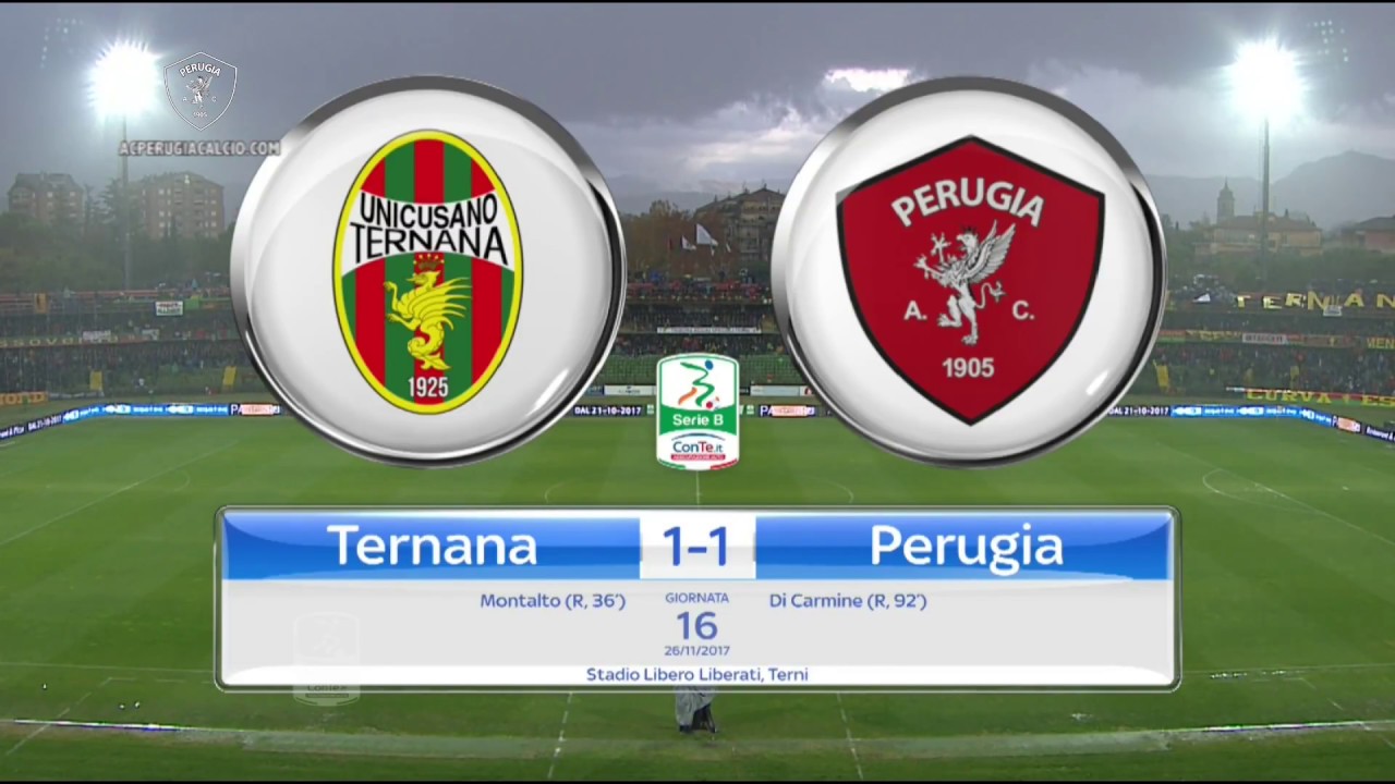 Ternana-Perugia 1-1, la sintesi