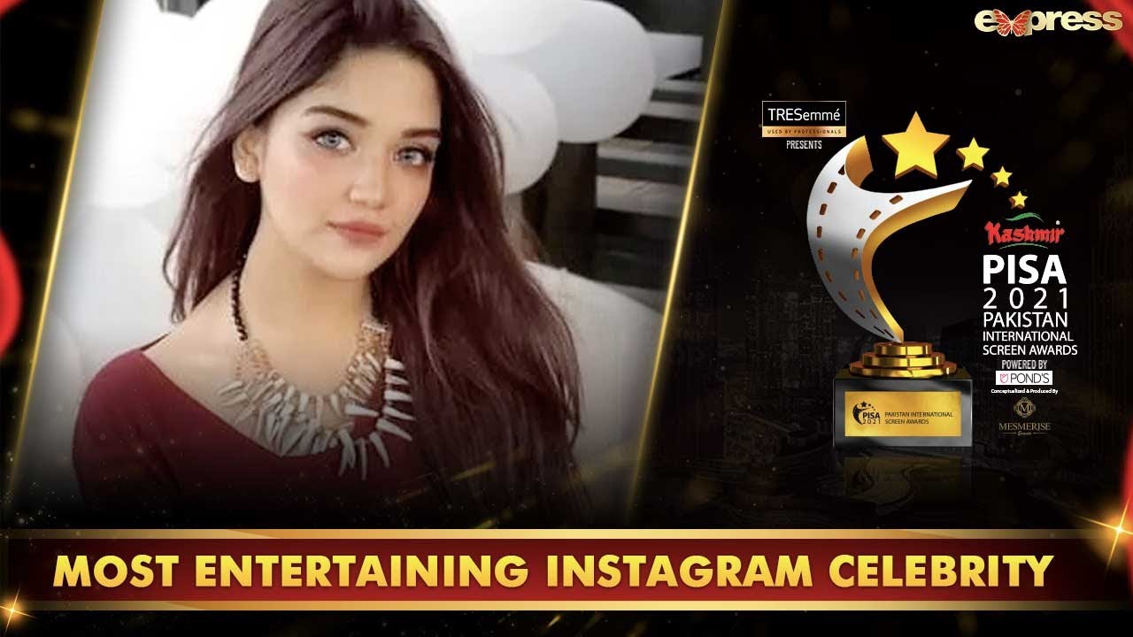 Romaisa khan Most Entertaining Instagram Celebrity Of The Year Award | PISA Award 2021 | I2O2O