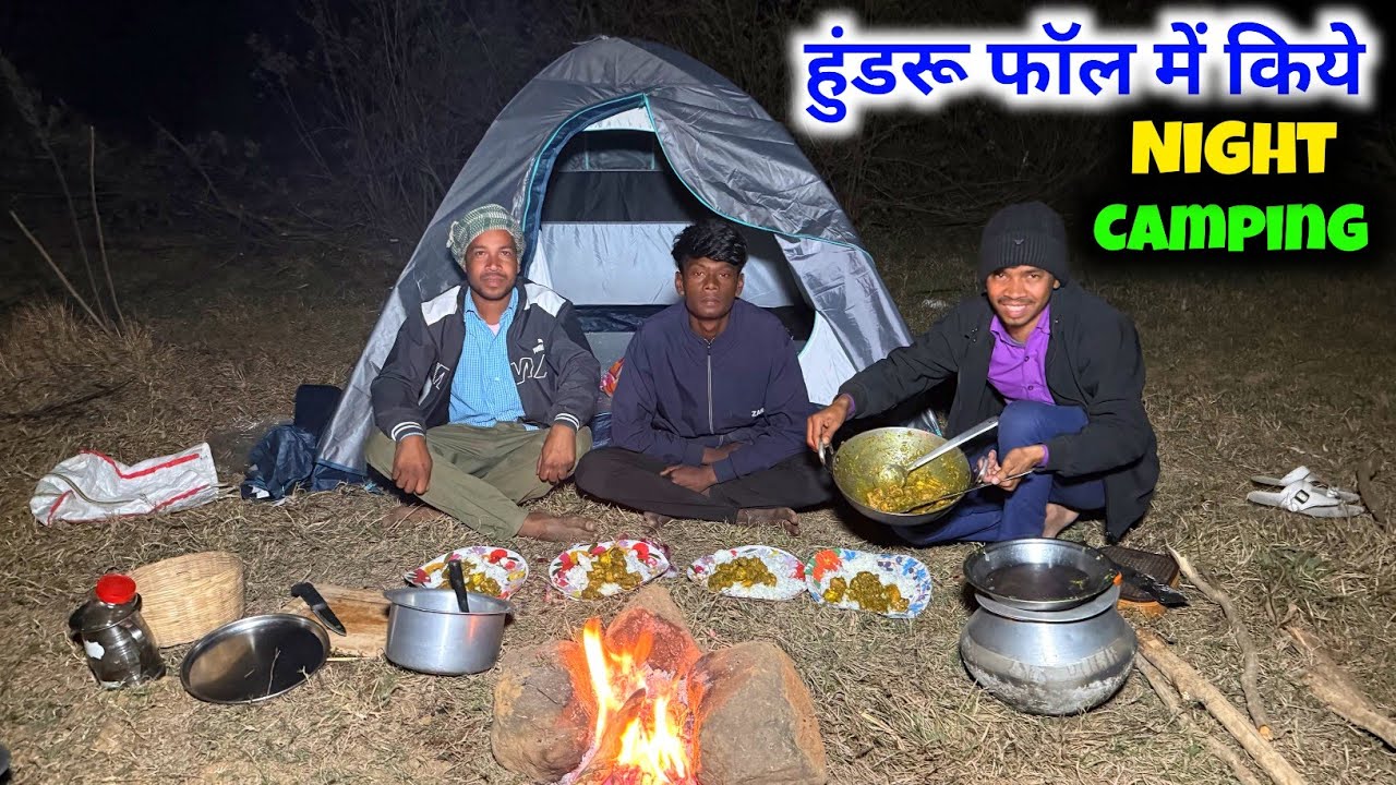 Hundru Fall में किए Night Camping 🏕️ || #vijayriavlogs 