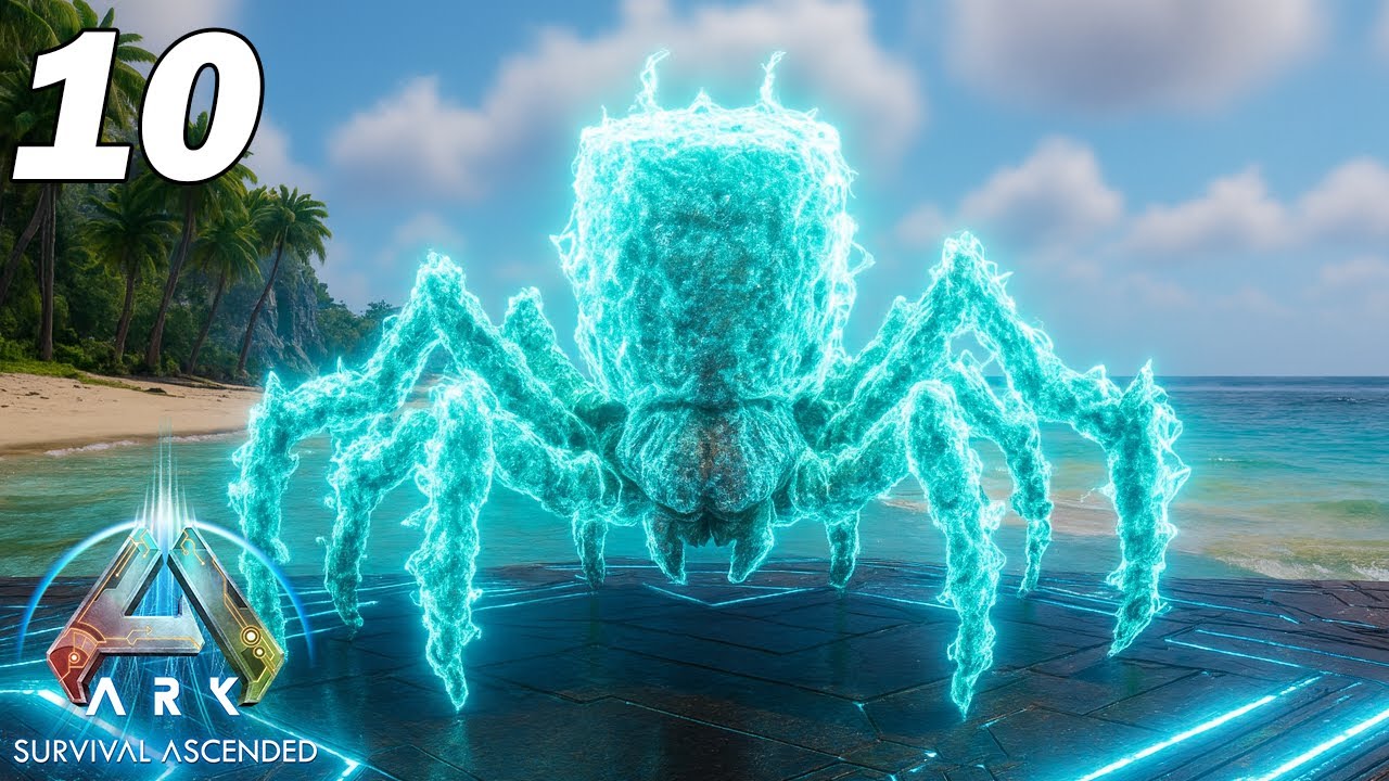Le gros combat contre le BOSS Spider Combat ! Ark Descended 10