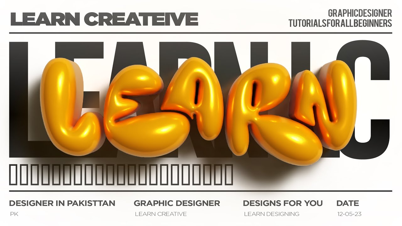 How to Create Realistic 3D Bubble Text in Adobe Illustrator | Inflate effect | 2025