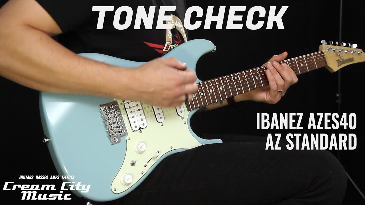 TONE CHECK: Ibanez AZES40 Electric Guitar Demo | No Talking