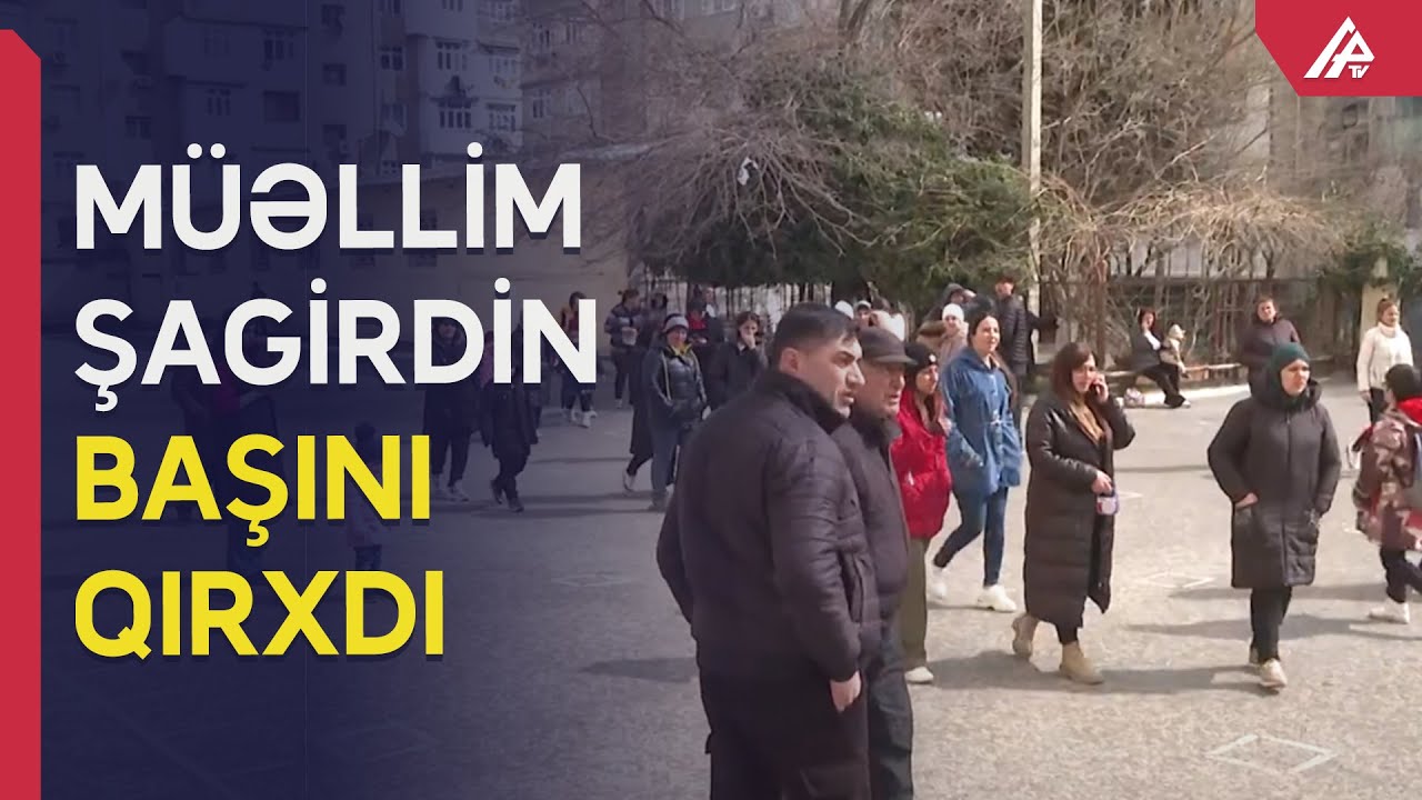 Sumqayıtda şok olay:  müəllim şagirdin saçını qırxdı - APA TV