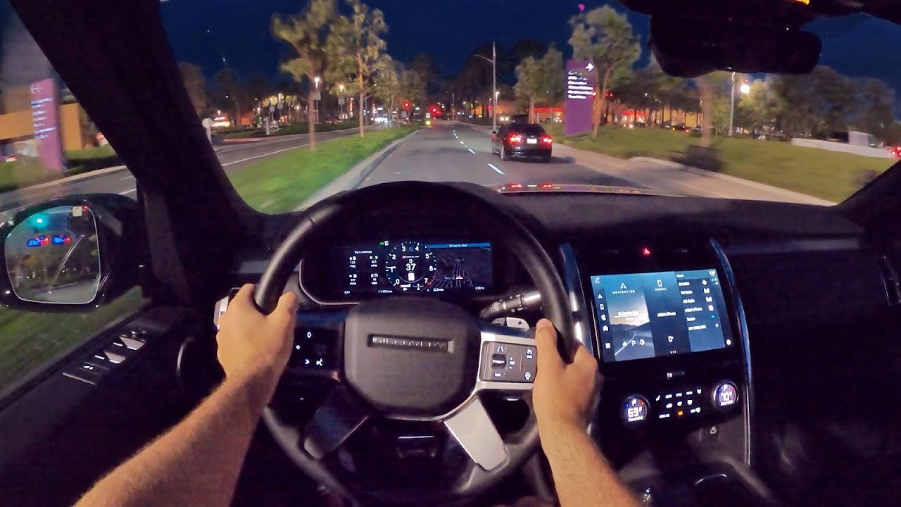 2021 Land Rover Discovery R-Dynamic S 6-Cyl POV Night Drive (3D Audio)(ASMR)