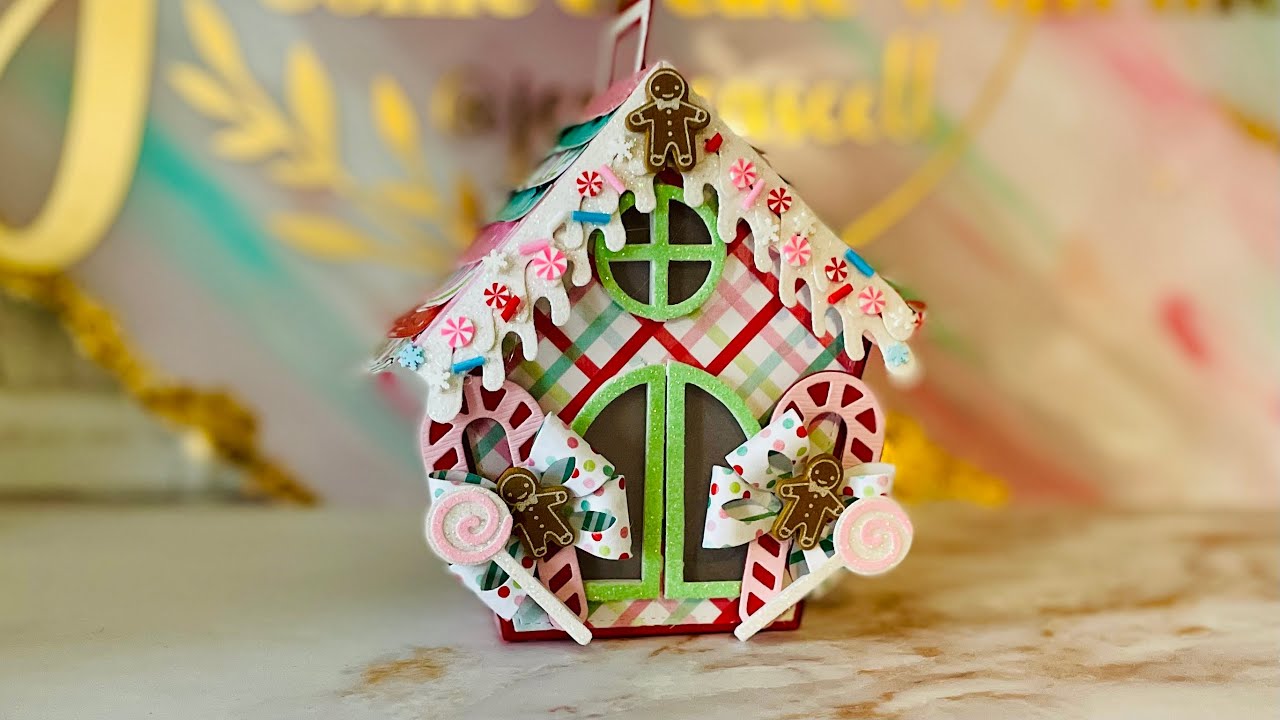 Tutorial! 3D Gift Box House Die from Scrapdiva Designs @ScrapDiva29