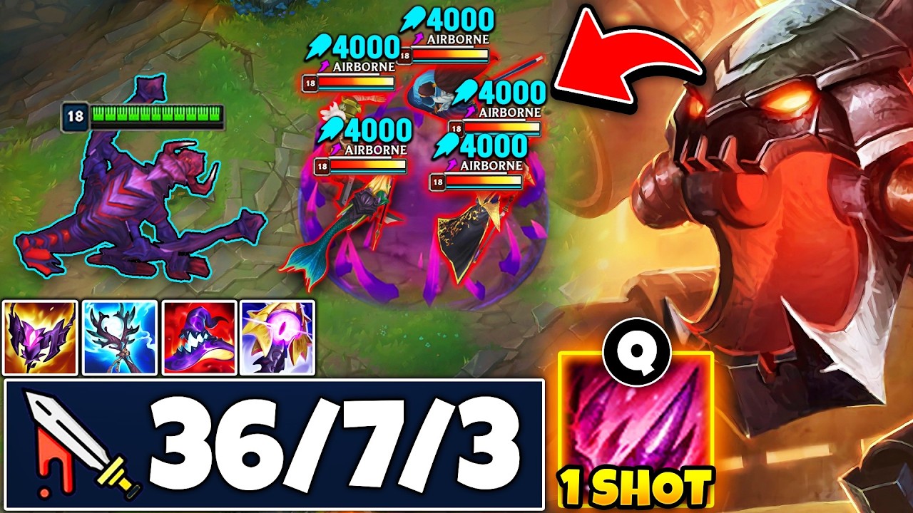 Cho'Gath but I have 1100 AP and my Q one shots your whole team (THIS IS SO BROKEN)