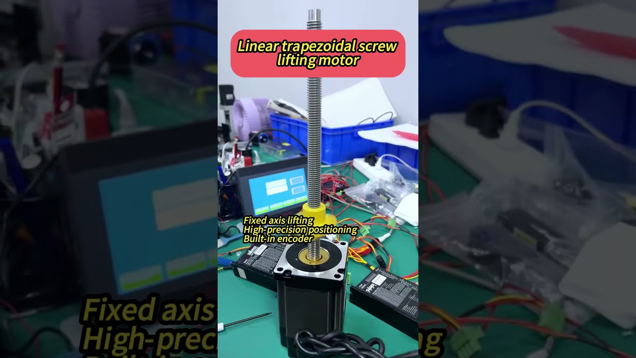 Linear trapezoidal screw lifting motor#stepper_motor #automation #chinamotor