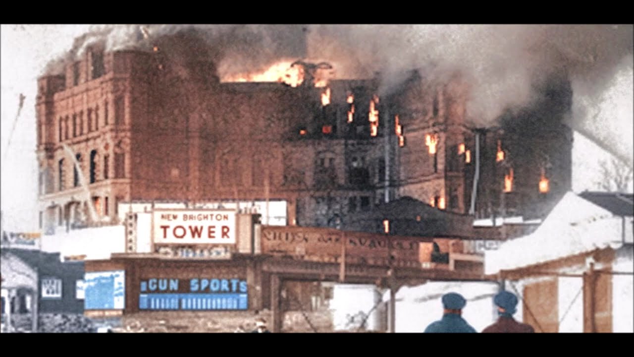 New Brighton Tower Fire,Photos