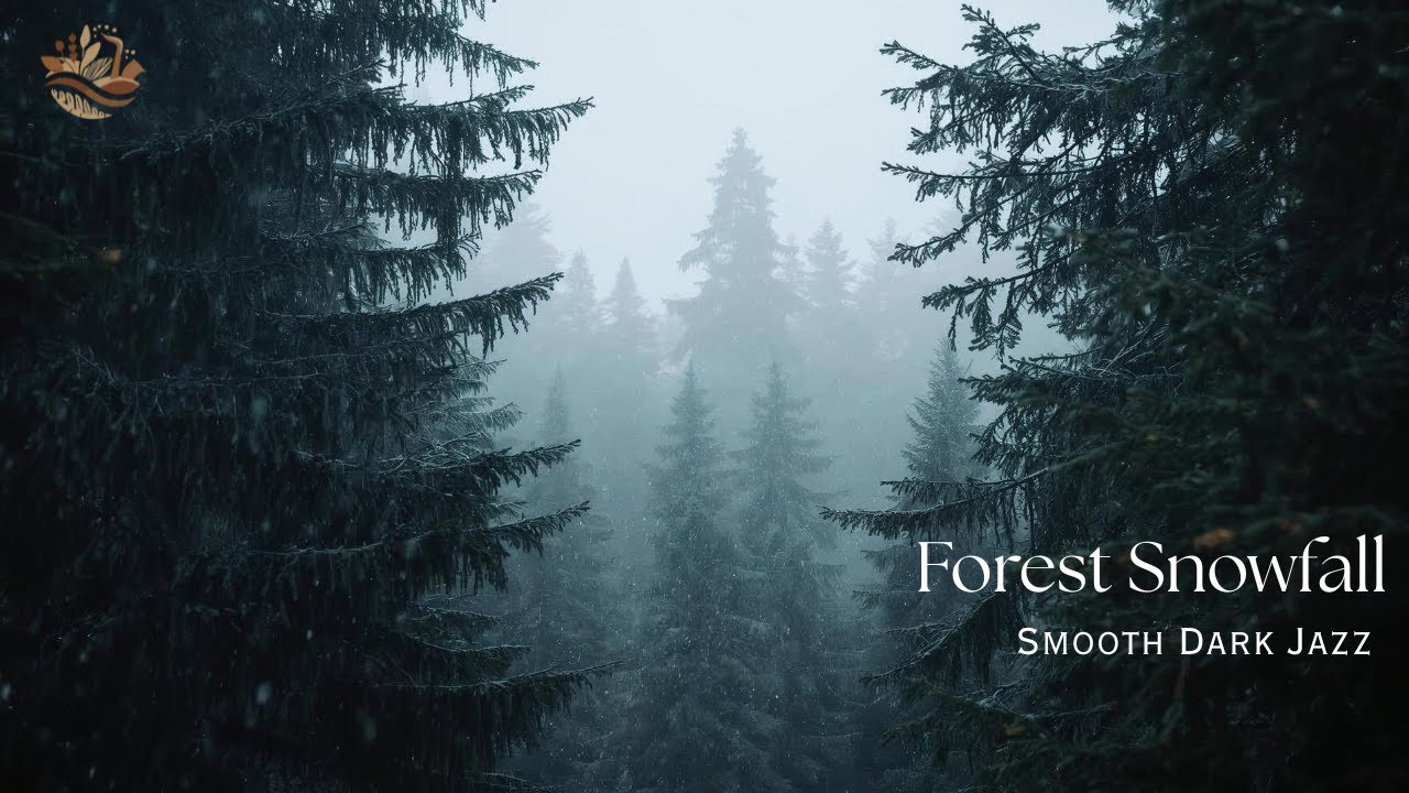 Snowfall in the Quiet Forest — Peaceful Winter Jazz & Nature Ambience for Calm Focus