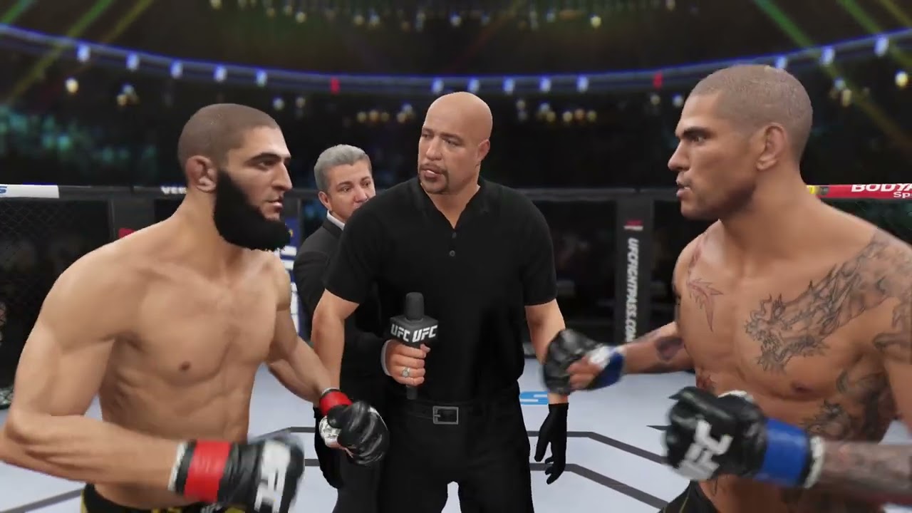 Khamzat Chimaev vs Alex Pereira UFC 4 (Legendary) CPU VS CPU