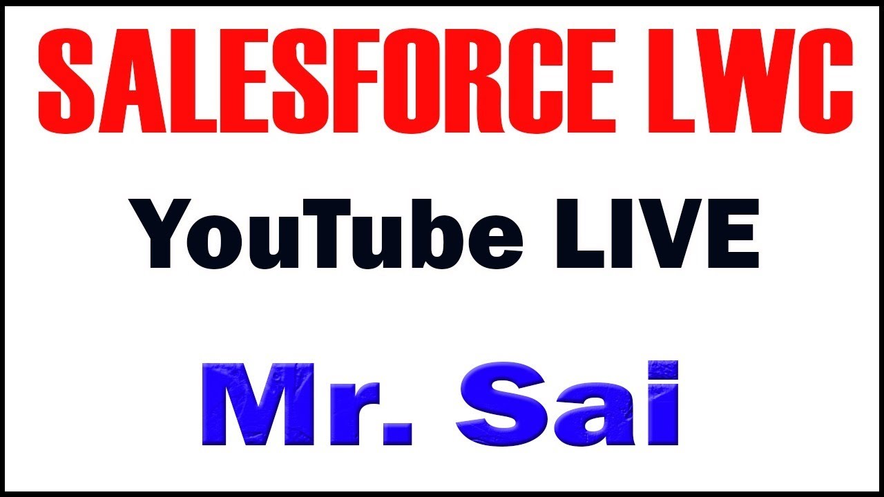 SALESFORE TUTORIAL BY MR.SAI SIR