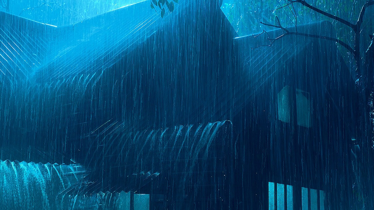 Cure Insomnia Fast with Heavy Rain & Rolling Thunder Sounds on a Cabin Metal Roof at Night