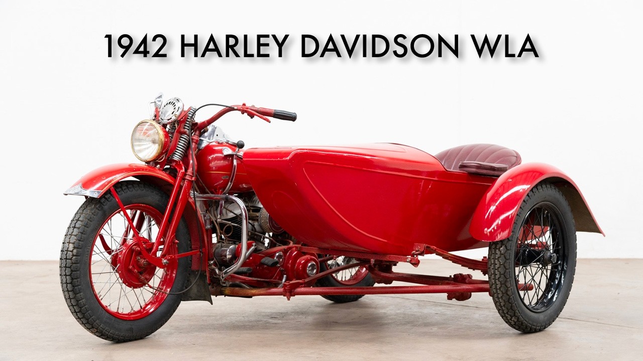 1942 Harley Davidson WLA with Dusting Steel Side Car