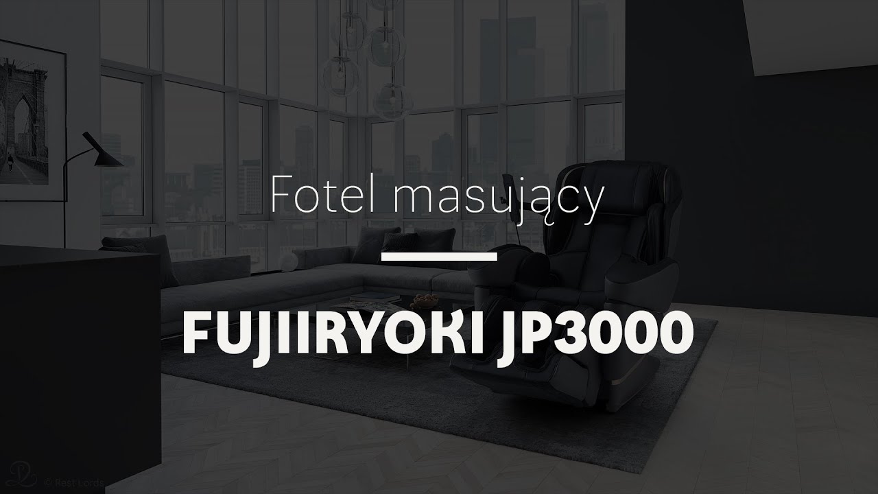 Fujiiryoki JP3000 - inteligentny fotel masujący z japońskim certyfikatem sprzętu medycznego