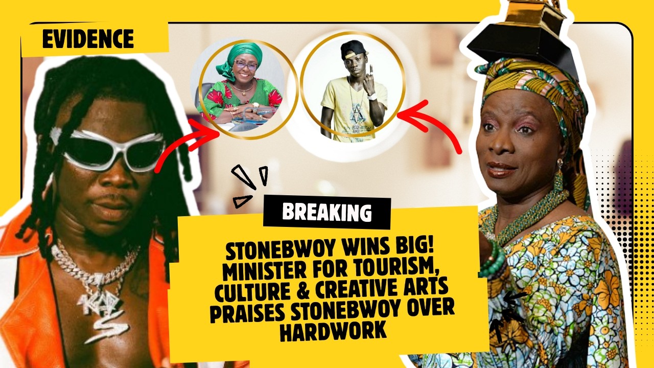 Stonebwoy WINS BIG! Minister For Tourism, Culture & Creative Arts PRAISES Stonebwoy Over Hardwork