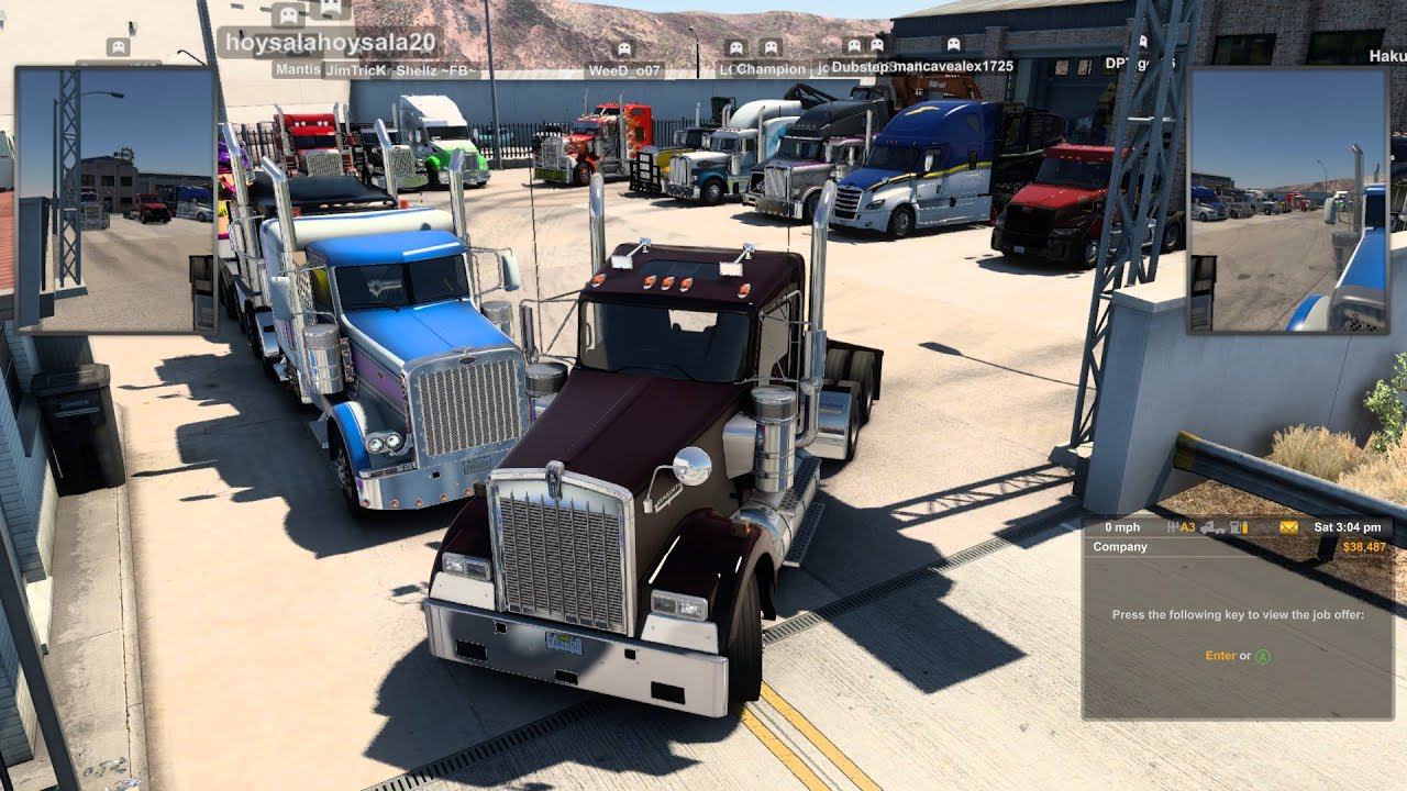 American Truck Simulator Huge Convoy