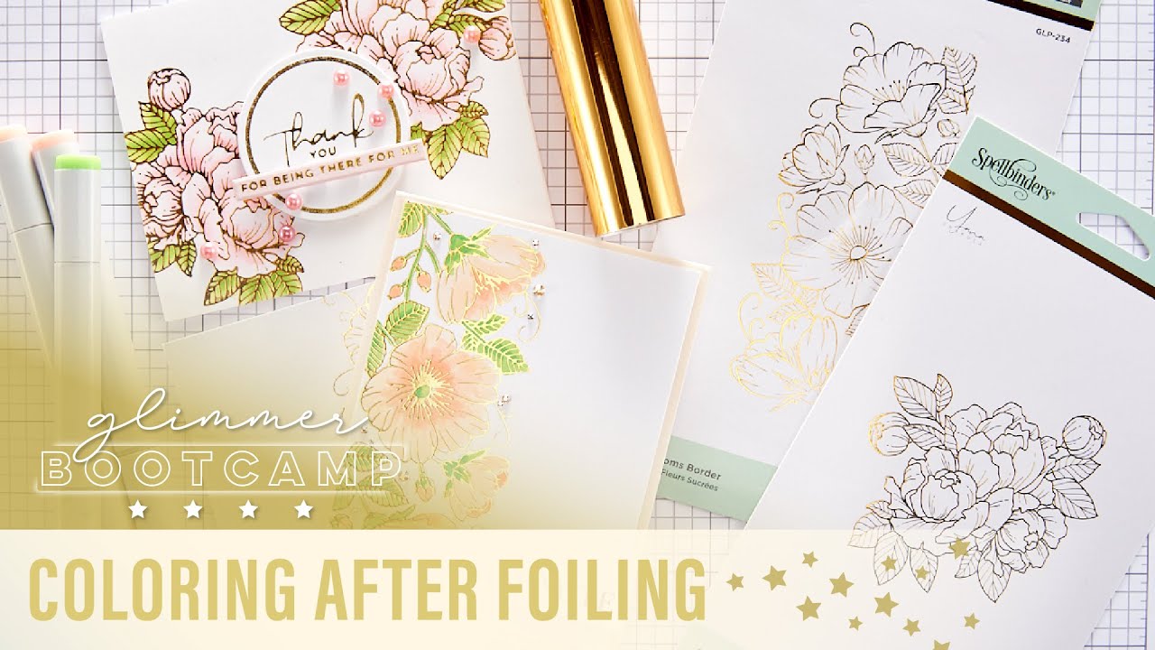 13 Glimmer Boot Camp - Coloring After Foiling