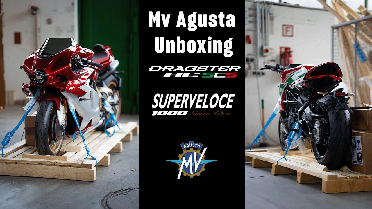 Unboxing meines neuen Motorrads und der Mv Agusta Superveloce 1000 Serie Oro