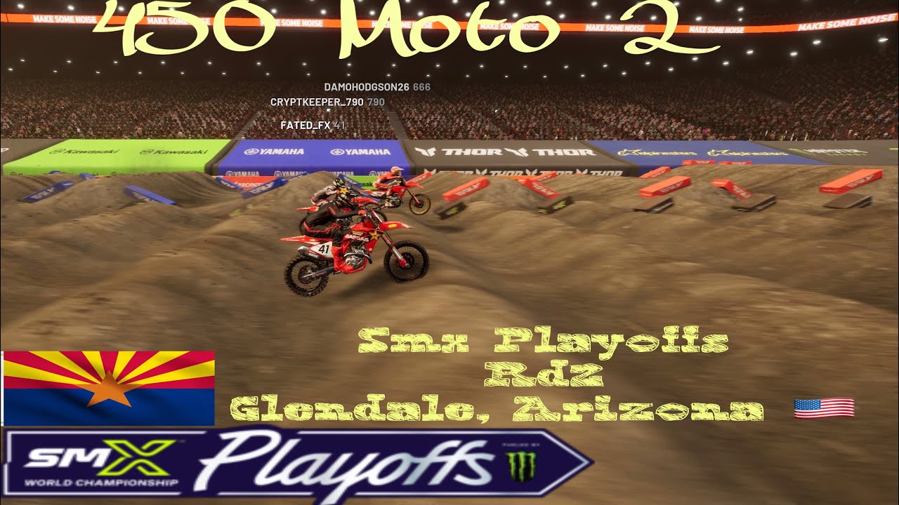 Ama smx league SMX PLAYOFFS round 2 Glendale 450 Moto 2 
