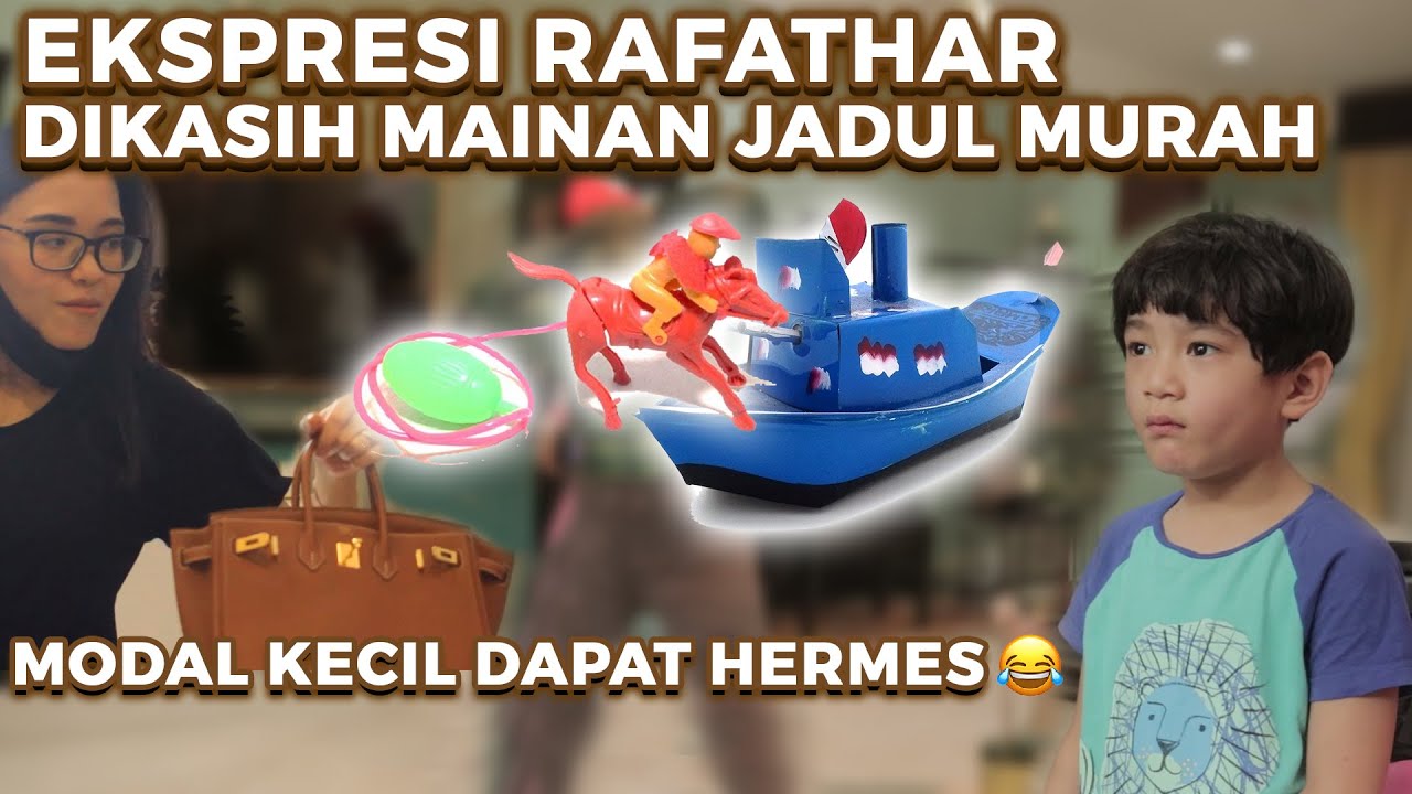 BAMBINO & RAFATHAR TUKARAN KADO, MAMAKNYA DAPAT HERMES